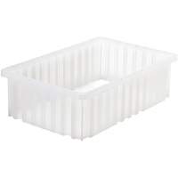 Divider Box<sup>®</sup> Container, Plastic, 16.5" W x 10.875" D x 5" H, Grey CF951 | Ontario Safety Product
