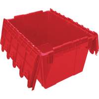 Flip Top Plastic Distribution Container, 21.65" x 15.5" x 12.5", Red CG126 | Ontario Safety Product