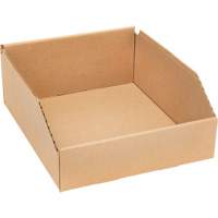 Deep Corrugated Parts Bins, 9-3/4" W x 11-1/4" D x 4-1/2" H, Beige Ontario Safety Products