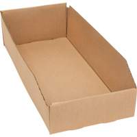 Deep Corrugated Parts Bins, 7-3/4" W x 17-1/4" D x 4-1/2" H, Beige Ontario Safety Products