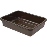 Bac d'entreposage tout usage &agrave; fond rainur&eacute;, 5" ha x 15" p x 21" lo, Plastique, Brun Ontario Safety Products