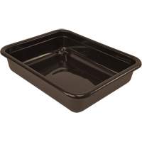 All-Purpose Flat-Bottom Storage Tub, 5" H x 15" D x 20" L, Plastic, Brown CG228 | Ontario Safety Product