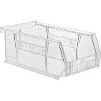 Crystal Clear Ultra Bins, 4-1/8" W x 3" H x 7-3/8" D, Clear Ontario Safety Products