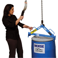 Drum Lifter, 30 - 85 US Gal. (25 - 70 Imperial Gal.), 1000 lbs./454 kg. Cap. DA876 | Ontario Safety Product