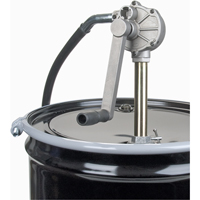 Rotary Type Drum Pump, Aluminum, Fits 15-55 Gal., 6-3/4 oz. per revolution Ontario Safety Products