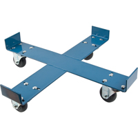 Drum Dolly, Steel, 750 lbs. Capacity, 24" Diameter, Polyolefin Casters Ontario Safety Products