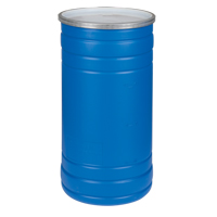 Polyethylene Drums, 15.5 US gal (12.91 imp. Gal.), Open Top, Blue DC538 | Ontario Safety Product