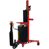 Ergonomic Drum Handler Power Lift & Drive - DM-1100-PLD, 30 - 85 US Gal. (25 - 70 Imperial Gal.) DC600 | Ontario Safety Product