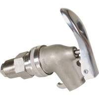 Manual Drum Faucet, Stainless Steel, 3/4" NPT DC772 | Ontario Safety Product
