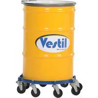 Octagon Drum Dolly, Steel, 2000 lbs. Capacity, 27-1/16" Diameter, Cast Iron Casters DC782 | Ontario Safety Product