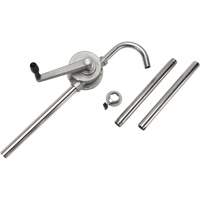 Rotary Type Drum Pump, Stainless Steel, Fits 55 Gal., 12 oz./Stroke Ontario Safety Products