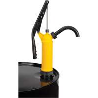 Lever-Type Drum Pump, Polypropylene, 14 oz./Stroke, Fits 5-55 Gal. Ontario Safety Products