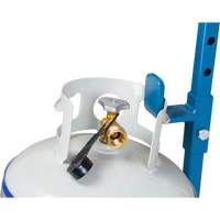 Cylinder Cart, Flat-Free Wheels, 15-1/2" W x 14-1/4" L Base, 600 lbs. Ontario Safety Products