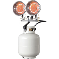 Double Tank-Top Heater, Radiant Heat, Propane, 30000 BTU/H EA292 | Ontario Safety Product