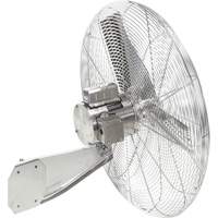 Stainless Steel Food Service Washdown Air Circulating Fans, Industrial, 1 Speed, 24" Diameter Ontario Safety Products