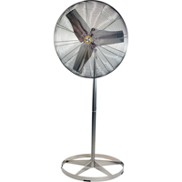 Stainless Steel Food Service Washdown Air Circulating Fans, Industrial, 1 Speed, 20" Diameter EA339 | Ontario Safety Product