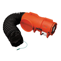 8" Plastic COM-PAX-IAL Blowers, 1/3 HP, 900 CFM, Explosion Proof EA498 | Ontario Safety Product