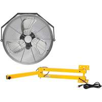 Trousse de ventilateur pour poste de travail industriel avec bras double verrouillable Ontario Safety Products