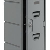 Locker, 12" x 15" x 36", Grey, Assembled Ontario Safety Products