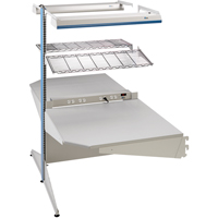 Postes de travail modulaires ergonomiques - Exemples de configurations - A-DC Ajouts de coin &agrave; deux c&ocirc;t&eacute;s, 36" la x 56" p x 84" h, Ajout de coin &agrave; deux c&ocirc;t&eacute;s Ontario Safety Products