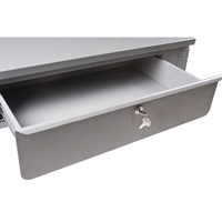 Wall-Mounted Shop Desk, 34-1/2" W x 28" D x 31" H, Grey Ontario Safety Products