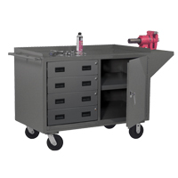 Mobile Bench Cabinet, Steel Surface FI860 | Ontario Safety Product