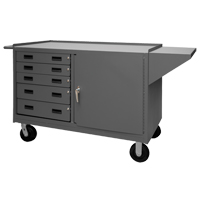 Mobile Bench Cabinet, Steel Surface FI861 | Ontario Safety Product