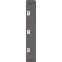 Casiers Clean Line, 3 niveaux, 12" x 18" x 78", Acier, Charbon, Rivet (assembl&eacute;) Ontario Safety Products