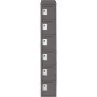 Petits casiers Clean Line, 6 niveaux, 12" x 18" x 78", Acier, Charbon, Rivet (assembl&eacute;) Ontario Safety Products