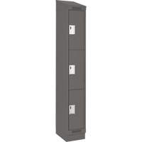 Casiers Clean Line, 3 niveaux, 12" x 18" x 82", Acier, Charbon, Rivet (assembl&eacute;) Ontario Safety Products