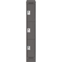 Casiers Clean Line, 3 niveaux, 12" x 18" x 82", Acier, Charbon, Rivet (assembl&eacute;) Ontario Safety Products