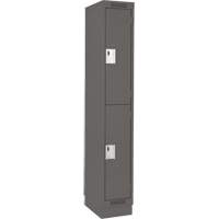 Casiers Clean Line, 2 niveaux, 12" x 18" x 76", Acier, Charbon, Rivet (assembl&eacute;) Ontario Safety Products