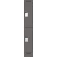 Casiers Clean Line, 2 niveaux, 12" x 18" x 76", Acier, Charbon, Rivet (assembl&eacute;) Ontario Safety Products