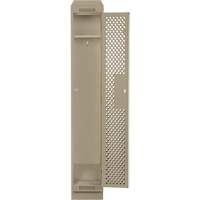 Clean Line Lockers, 12" x 12" x 82", Steel, Beige, Rivet (Assembled), Perforated Ontario Safety Products