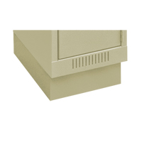 Clean Line™ Economy Lockers Recessed Base, 1 Banks, 4" H x 12" W x 18" D, Beige, Steel FJ674 | Ontario Safety Product