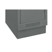 Clean Line™ Economy Lockers Recessed Base, 1 Banks, 4" H x 12" W x 18" D, Steel FJ678 | Ontario Safety Product