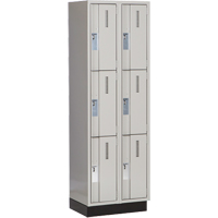 Casiers robustes Concorde, 3 niveaux, Bloc de 2, 24" x 18" x 76", Acier, Gris, Soud&eacute; (assembl&eacute;) Ontario Safety Products