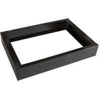 All-Welded Concorde - Heavy-Duty Lockers Recessed Base, 2 Banks, 4" H x 24" W x 17" D, Black, Steel Ontario Safety Products