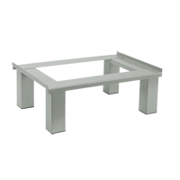 Free Standing Base, 1 Banks, 6" H x 12" W x 18" D, Grey, Steel FJ931 | Ontario Safety Product