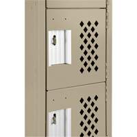 Assembled Lockerettes Clean Line™ Perforated Economy Lockers FJ595 | Ontario Safety Product