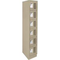 Assembled Lockerettes Clean Line™ Perforated Economy Lockers FJ565 | Ontario Safety Product