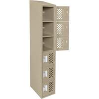 Assembled Lockerettes Clean Line™ Perforated Economy Lockers FJ580 | Ontario Safety Product