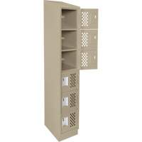 Assembled Lockerettes Clean Line™ Perforated Economy Lockers FJ595 | Ontario Safety Product