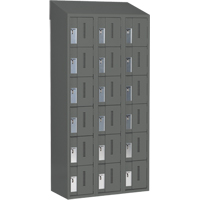 Casiers robustes Concorde, 6 niveaux, Bloc de 3, 36" x 18" x 78", Acier, Charbon, Soud&eacute; (assembl&eacute;) Ontario Safety Products