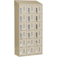 Casiers robustes Concorde, 6 niveaux, Bloc de 3, 36" x 18" x 78", Acier, Beige, Soud&eacute; (assembl&eacute;) Ontario Safety Products