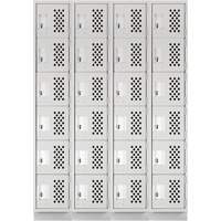 Assembled Clean Line™ Perforated Economy Lockers FL354 | Ontario Safety Product
