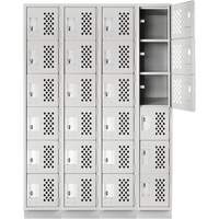 Assembled Clean Line™ Perforated Economy Lockers FL354 | Ontario Safety Product