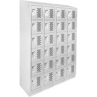 Assembled Clean Line™ Perforated Economy Lockers FL356 | Ontario Safety Product