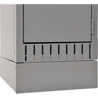 Raised Base, 1 Banks, 4" H x 12" W x 18" D, Grey, Steel FL374 | Ontario Safety Product