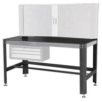 Work Bench, Laminate Surface, 26" W x 30" D x 63" H FL628 | Ontario Safety Product